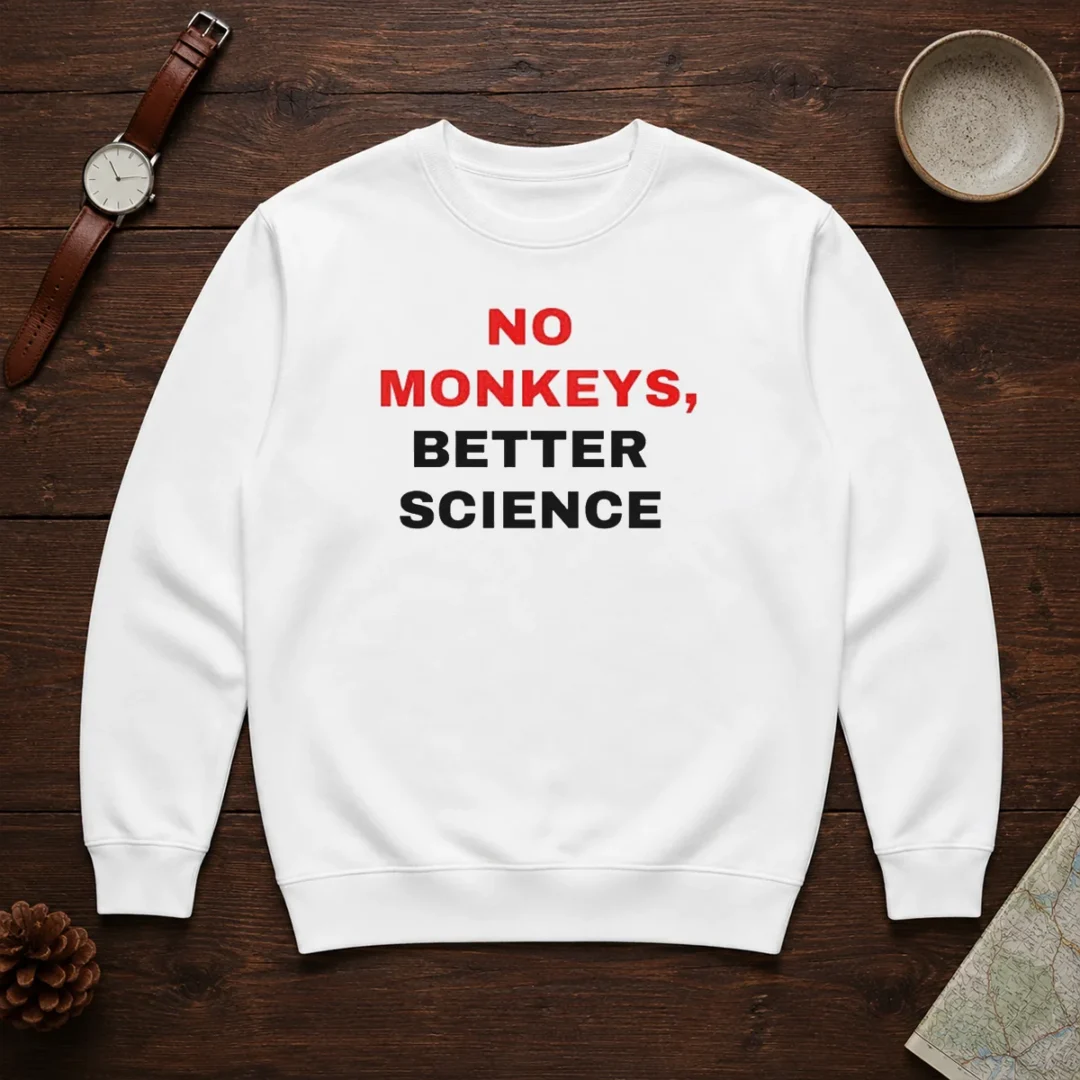 funny-peta-no-monkeys-better-science-sweater Funny Peta No Monkeys Better Science Sweater