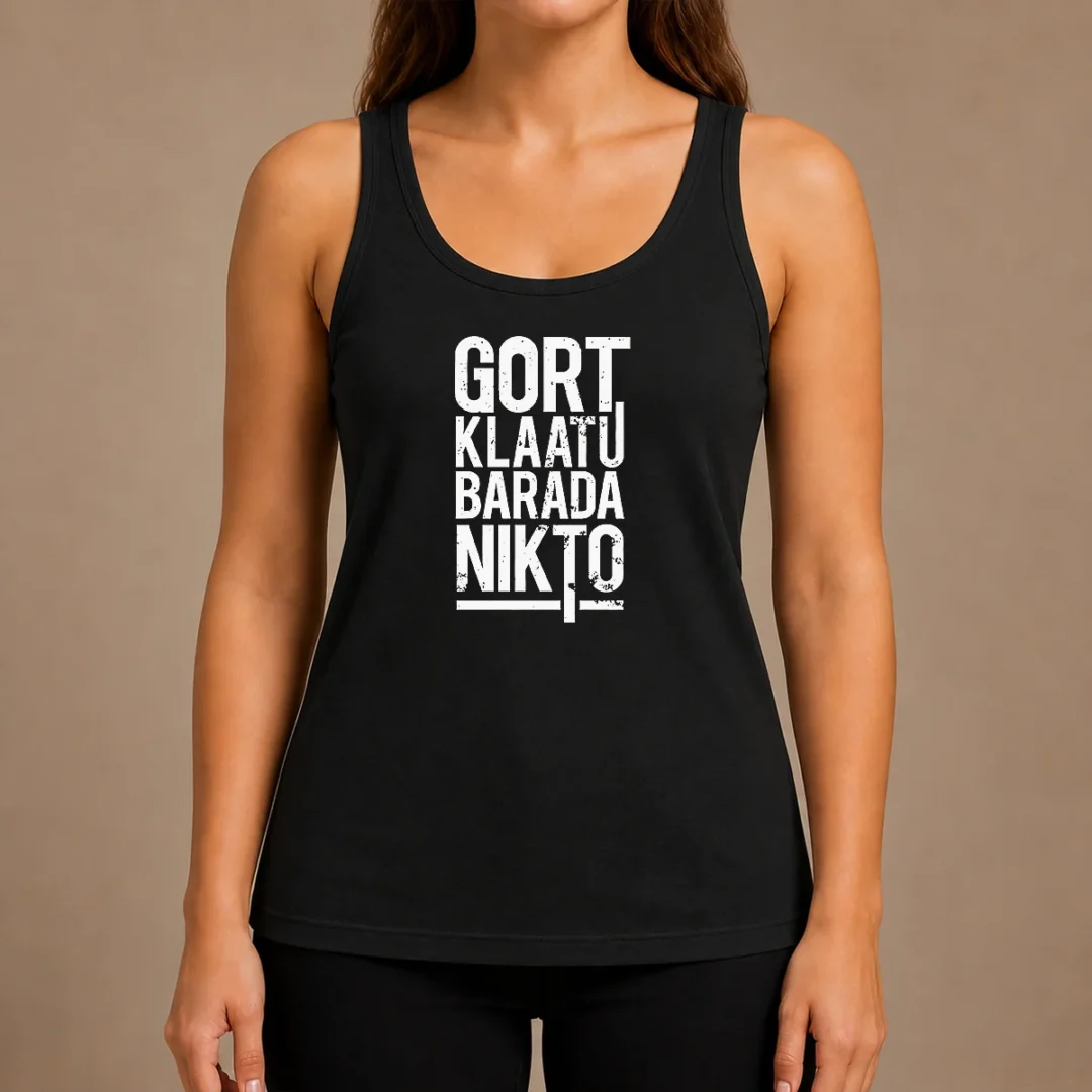 funny-premium-gort-klaatu-barada-nikto-geek-tank-top Funny Premium Gort Klaatu Barada Nikto Geek Tank Top