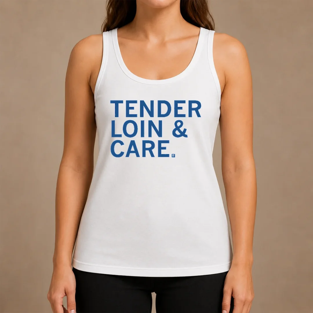 Funny Premium Tender Loin & Care Tank Top Funny Premium Tender Loin & Care Tank Top
