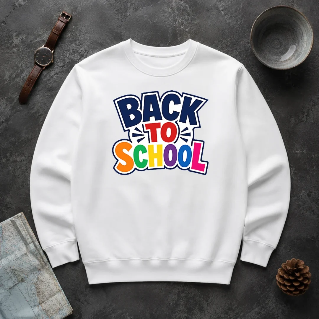 Funny Pretty Retro Distressed Back To School Typography Sweater Funny Pretty Retro Distressed Back To School Typography Sweater
