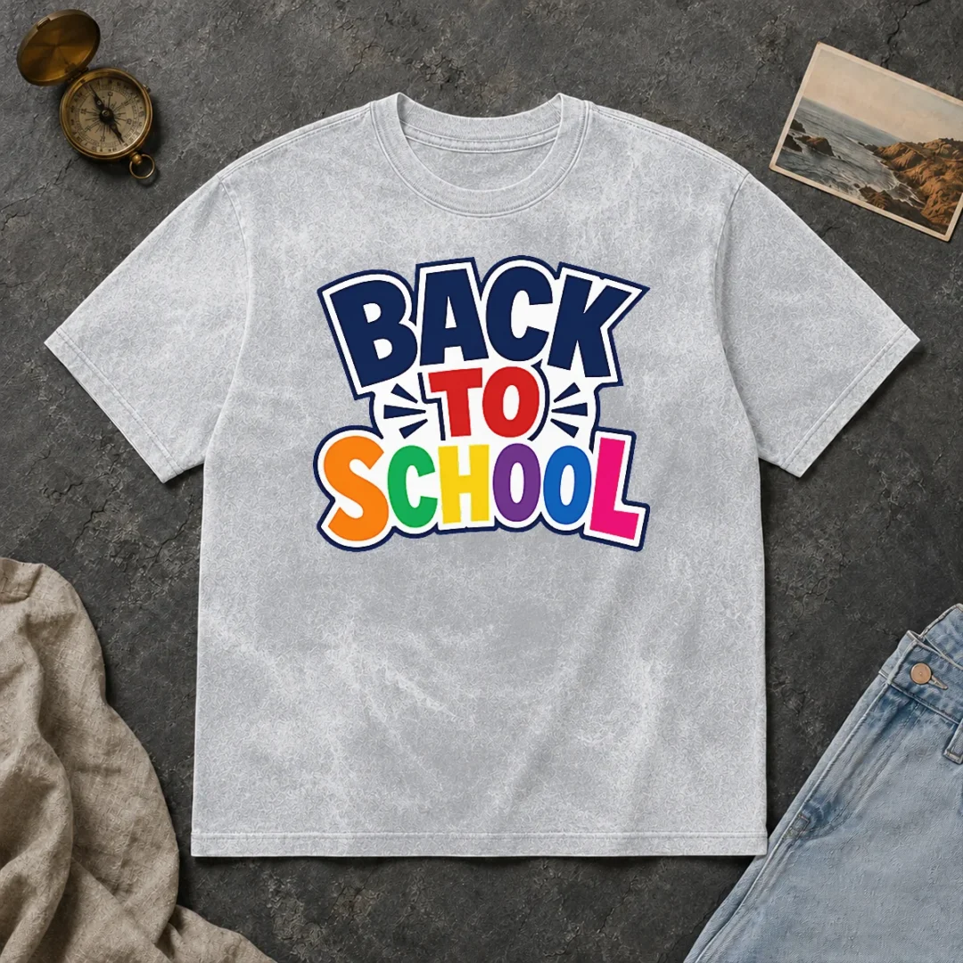 Funny Pretty Retro Distressed Back To School Typography Washed T Shirt Funny Pretty Retro Distressed Back To School Typography Washed T-Shirt