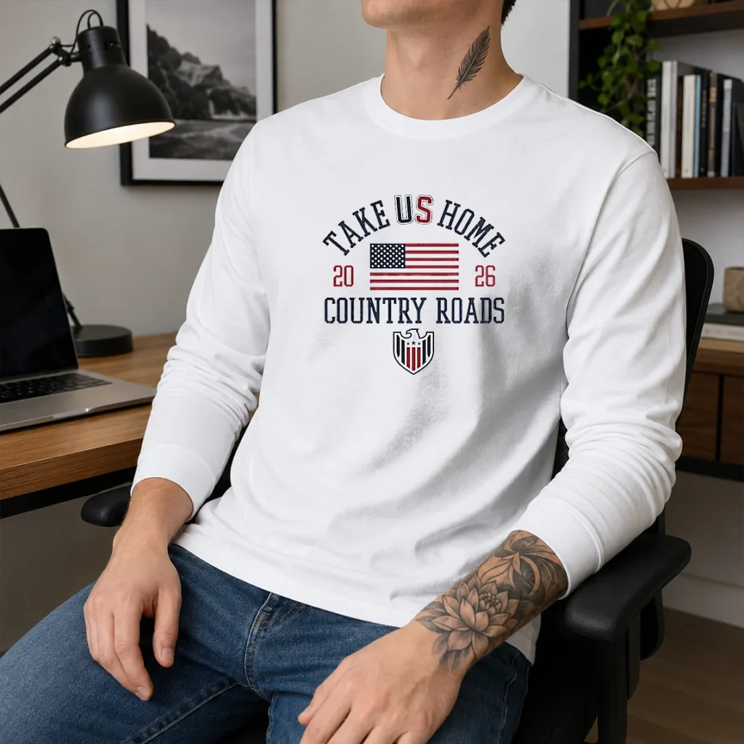 funny-take-us-home-country-roads-2026-usa-soccer-long-sleeve-shirt Funny Take US Home Country Roads 2026 USA Soccer Long Sleeve Shirt