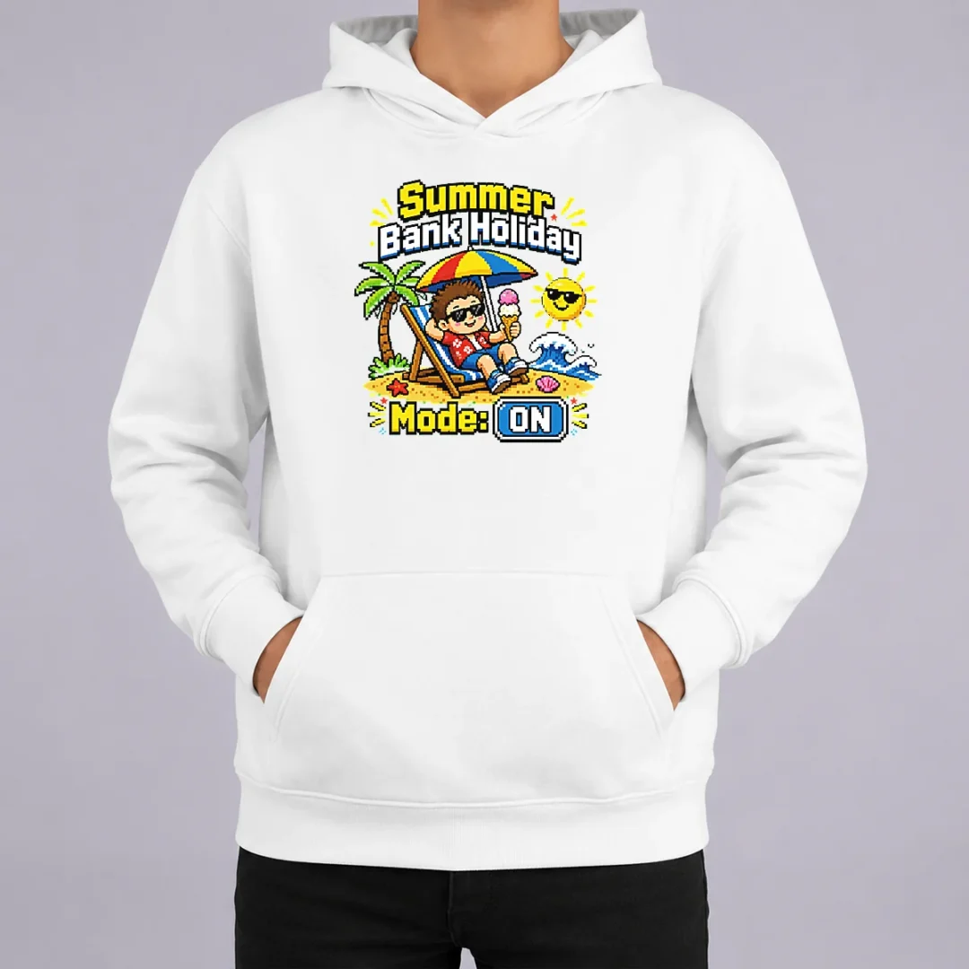 Funny Top Summer Bank Holiday Pixel Chillout Hoodie Funny Top Summer Bank Holiday Pixel Chillout Hoodie