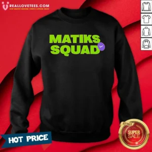Premium Matiks Squad Gaming Community Logo Sweatshirt