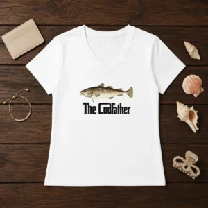 Original The Codfather The Godfather V-Neck Shirt