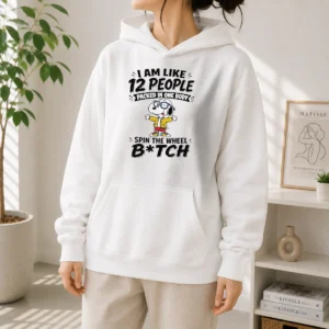 Official Top Snoopy I Am Like 12 People Packed In One Body Spin The Wheel Hoodie