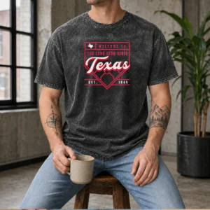Awesome Welcome To The Lone Star State Texas Est 1845 Washed T-Shirt