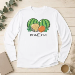 Awesome Original Watermelon Cantaloupe Kiwano Fruit I Love Big Melons Threadheads Studios Long Sleeve Shirt