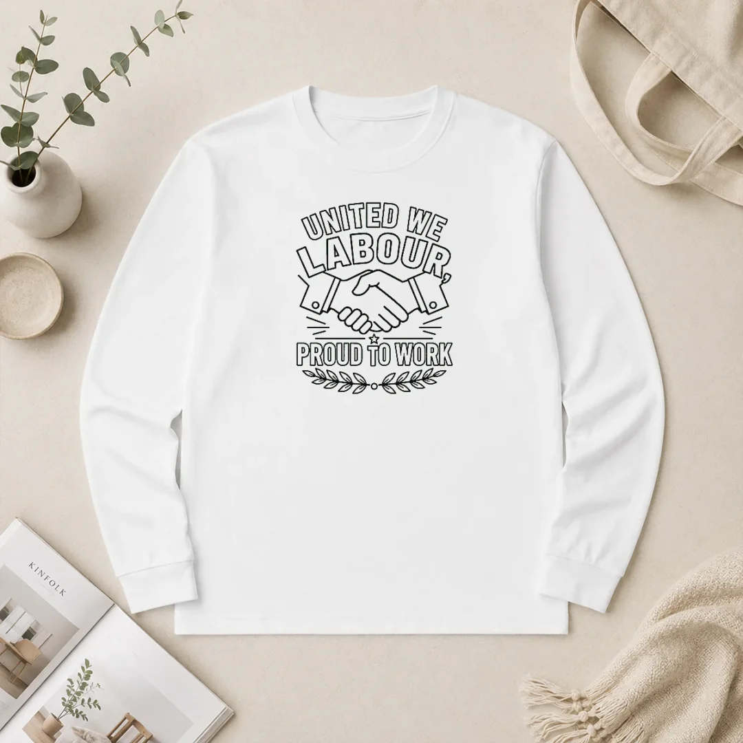 Good Awesome Labour Day Unity Line Art Shirt For Proud Workers Long Sleeve Shirt Good Awesome Labour Day Unity Line Art Shirt For Proud Workers Long Sleeve Shirt
