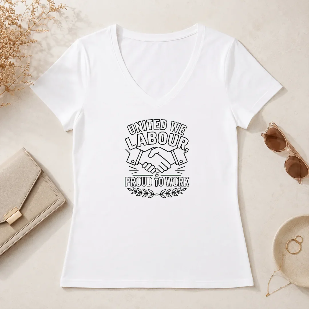 Good Awesome Labour Day Unity Line Art Shirt For Proud Workers V Neck Shirt Good Awesome Labour Day Unity Line Art Shirt For Proud Workers V-Neck Shirt