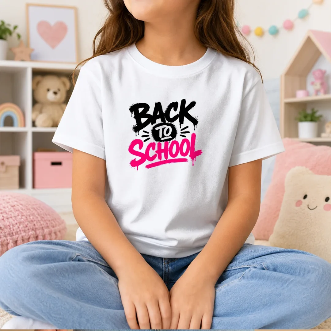 good-brush-script-back-to-school-yellow-outline-kids-t-shirt Good Brush Script Back To School Yellow Outline Kids T-Shirt