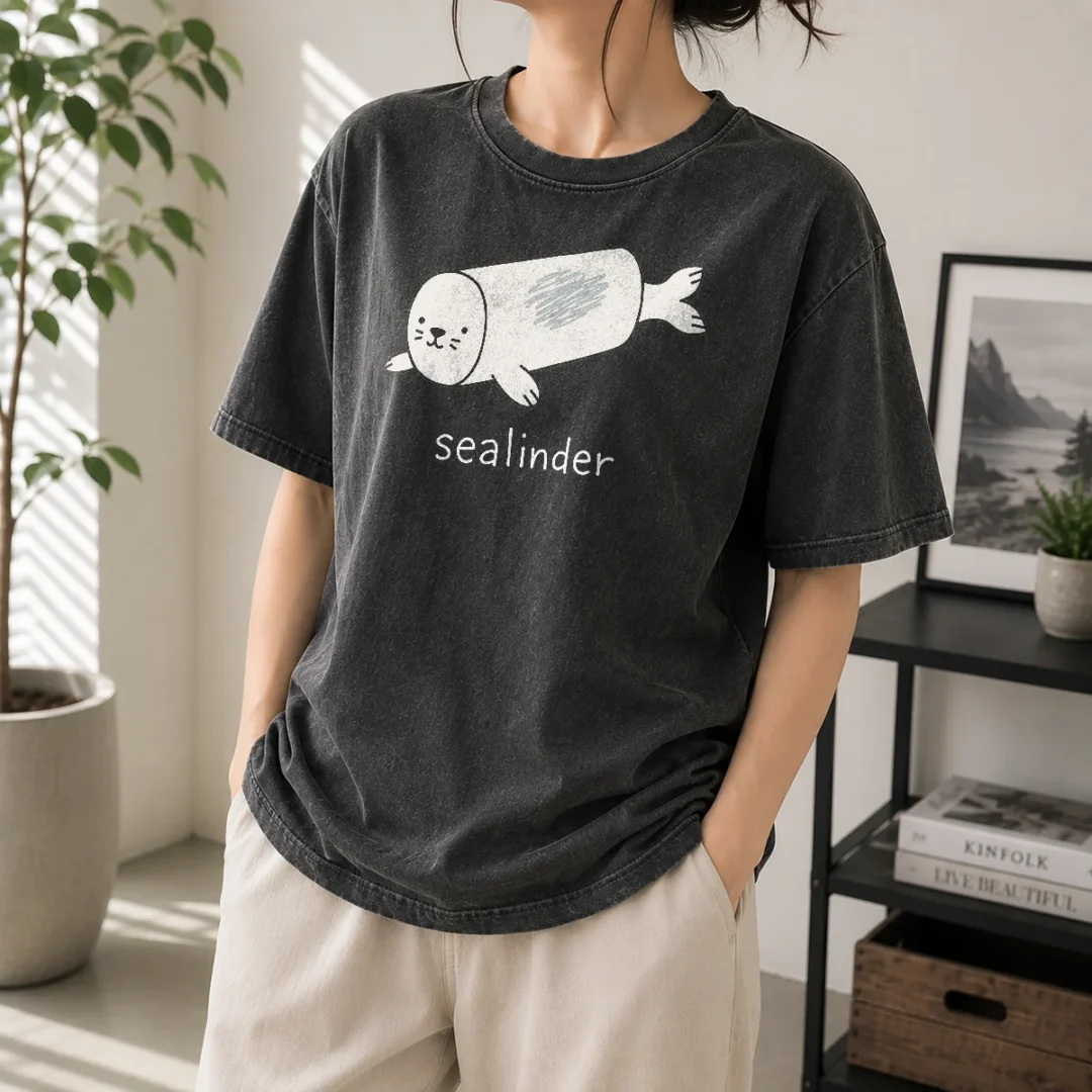 good-cylindrical-seal-geek-washed-t-shirt Good Cylindrical Seal Geek Washed T-Shirt