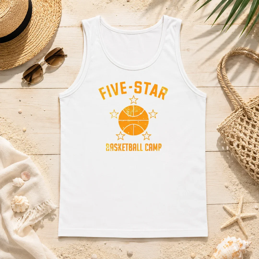 Good Distressed Five Star Basketball Camp Youth Sports Tank Top Good Distressed Five Star Basketball Camp Youth Sports Tank Top