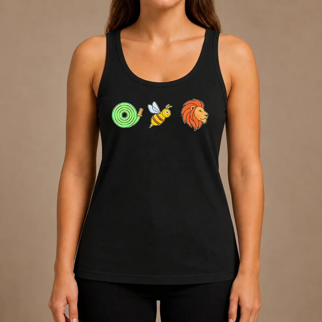good-funny-hose-bee-lion-rebus-wordplay-visual-pun-tank-top Good Funny Hose Bee Lion Rebus Wordplay Visual Pun Tank Top