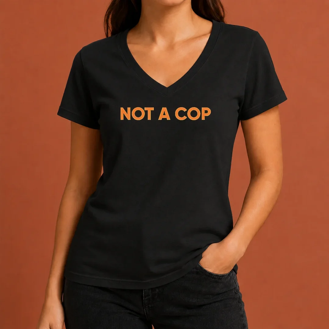 good-funny-not-a-cop-undercover-police-law-enforcement-v-neck-shirt Good Funny Not A Cop Undercover Police Law Enforcement V-Neck Shirt
