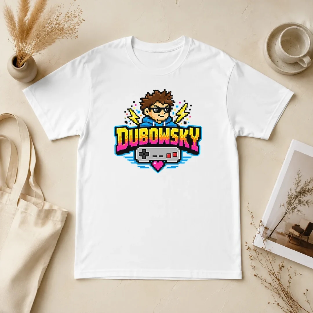 Good Hot Dubowsky Pixel Art Gamer Controller Retro Logo t shirt Good Hot Dubowsky Pixel Art Gamer Controller Retro Logo