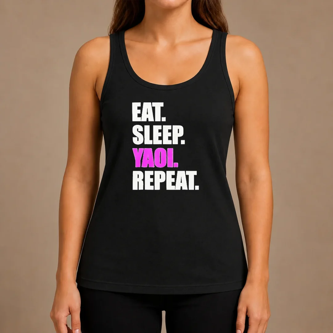 good-hot-eat-sleep-yaoi-repeat-anime-manga-otaku-tank-top Good Hot Eat Sleep Yaoi Repeat Anime Manga Otaku Tank Top