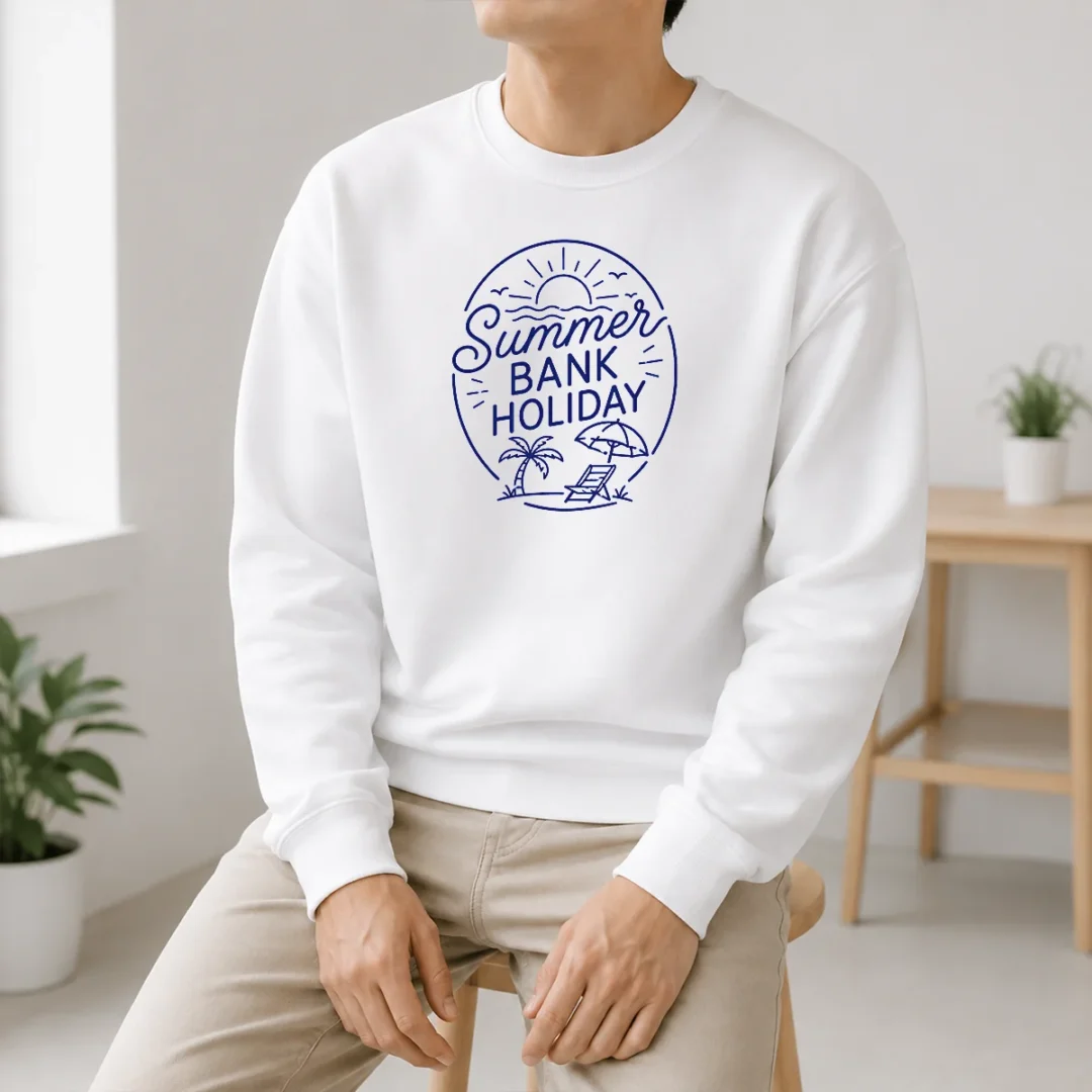 Good Minimalist Line Art Summer Bank Holiday Beach Sweater Good Minimalist Line Art Summer Bank Holiday Beach Sweater