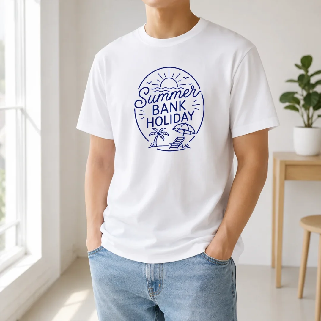 Good Minimalist Line Art Summer Bank Holiday Beach t shirt Good Minimalist Line Art Summer Bank Holiday Beach