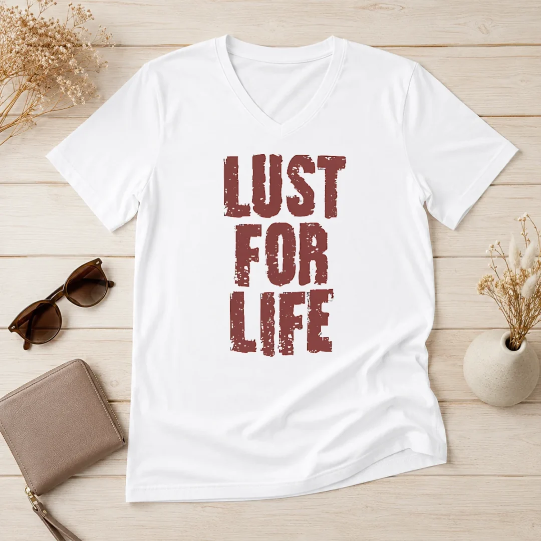 good-nice-lust-for-life-distressed-iggy-pop-music-v-neck-shirt Good Nice Lust For Life Distressed Iggy Pop Music V-Neck Shirt