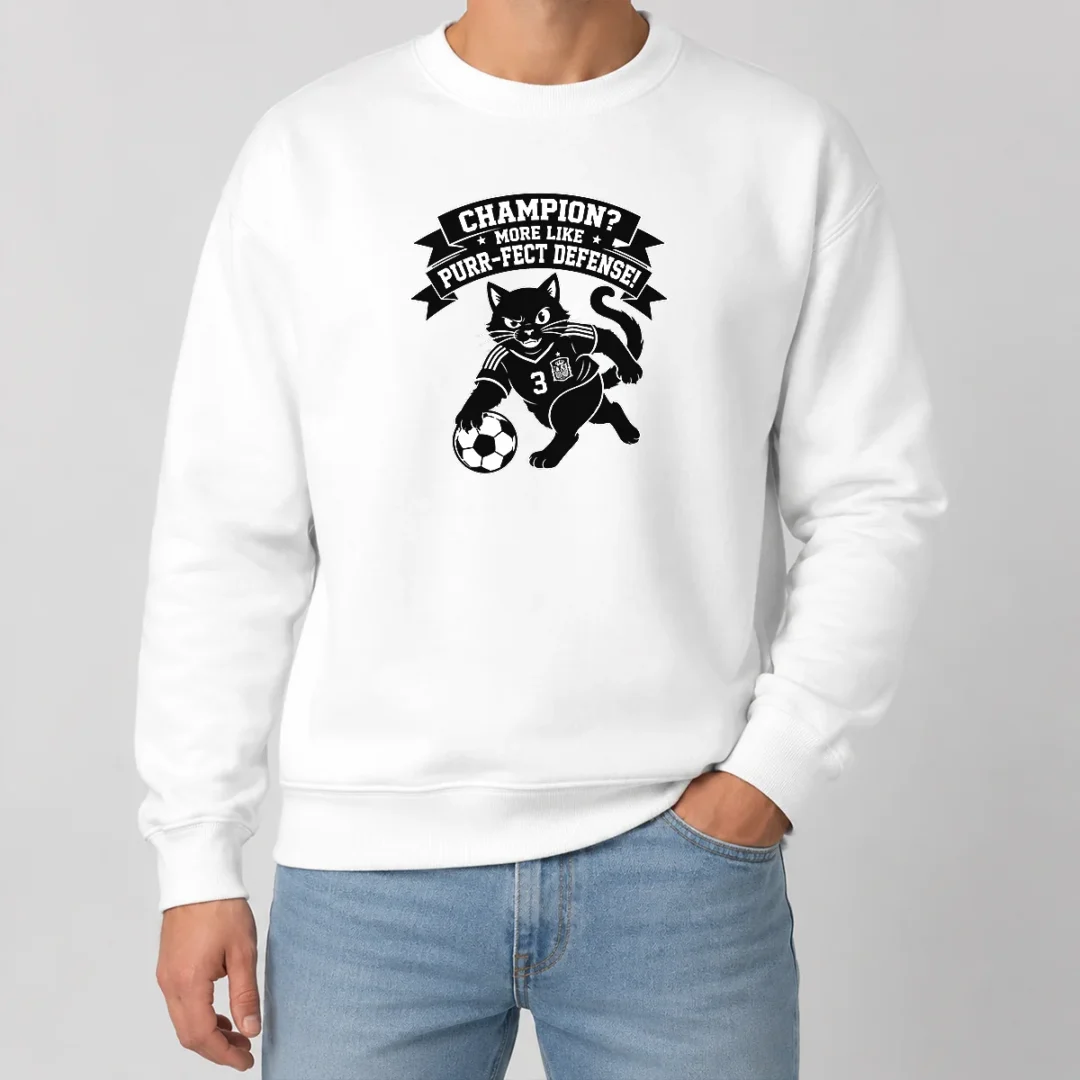 Good Nice Spanish Soccer Cat Meme Silhouette Sweater Good Nice Spanish Soccer Cat Meme Silhouette Sweater