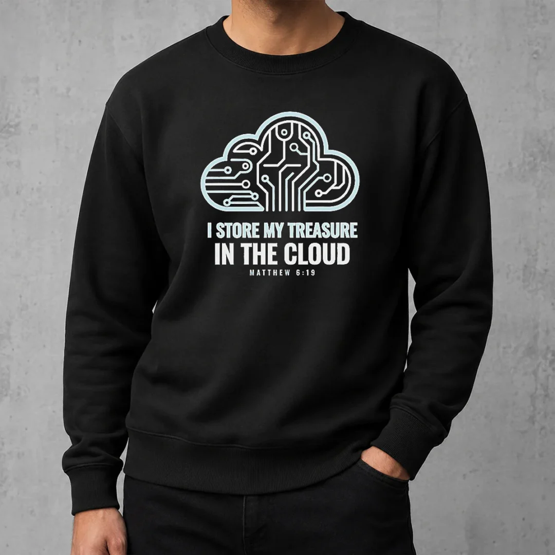 good-official-i-store-my-treasure-in-the-cloud-matthew-6-19-sweater-2 Good Official I Store My Treasure In The Cloud Matthew 6 19 Sweater