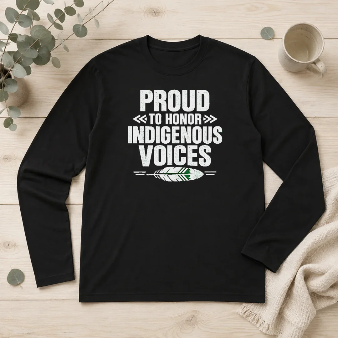 good-official-minimalist-indigenous-peoples-day-pride-celebration-long-sleeve-shirt Good Official Minimalist Indigenous Peoples Day Pride Celebration Long Sleeve Shirt