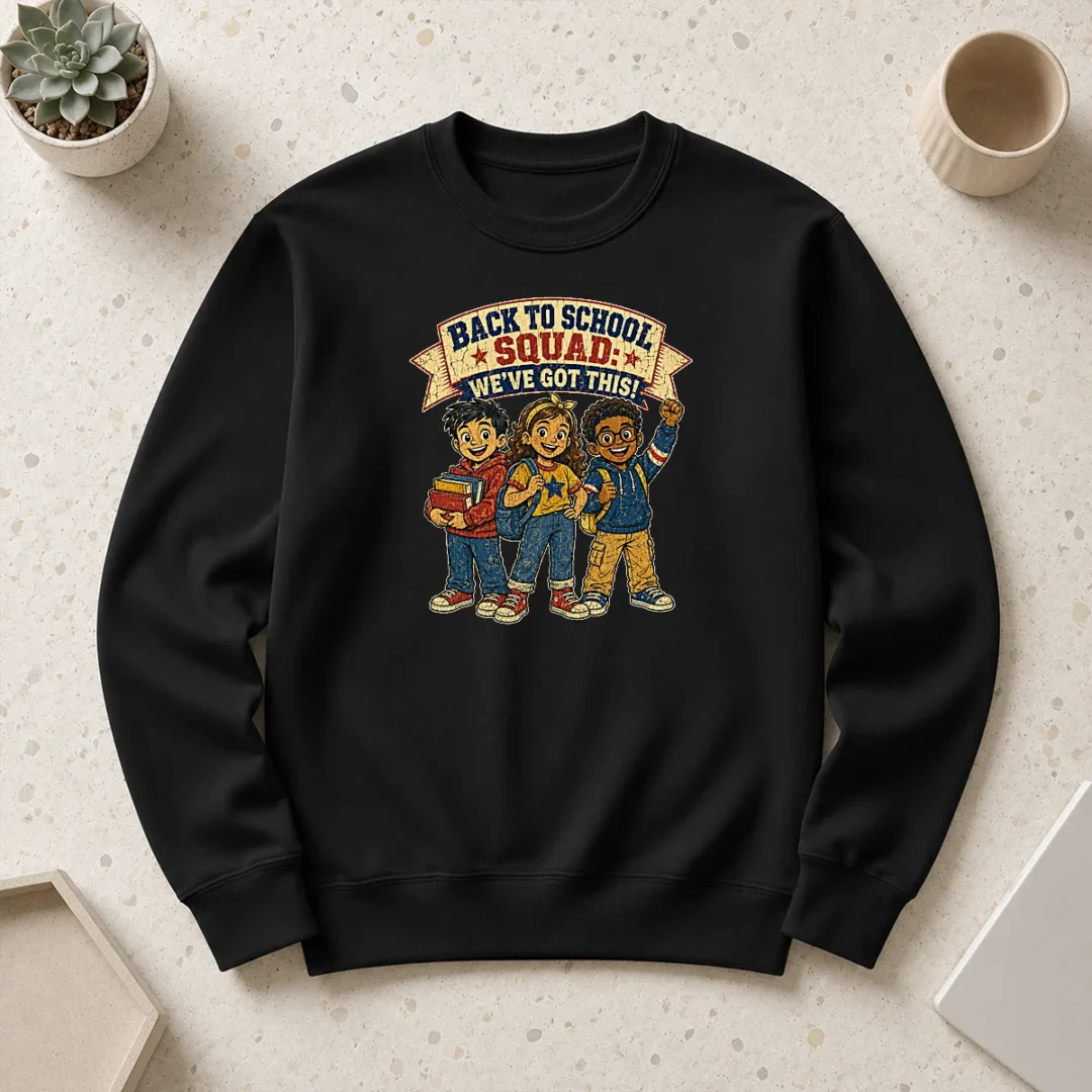 good-original-back-to-school-squad-retro-distressed-sweater Good Original Back To School Squad Retro Distressed Sweater