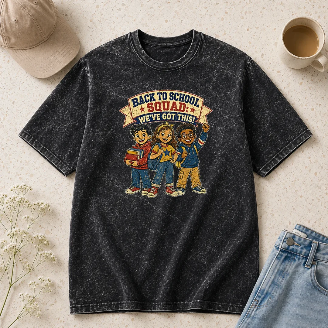 good-original-back-to-school-squad-retro-distressed-washed-t-shirt Good Original Back To School Squad Retro Distressed Washed T-Shirt