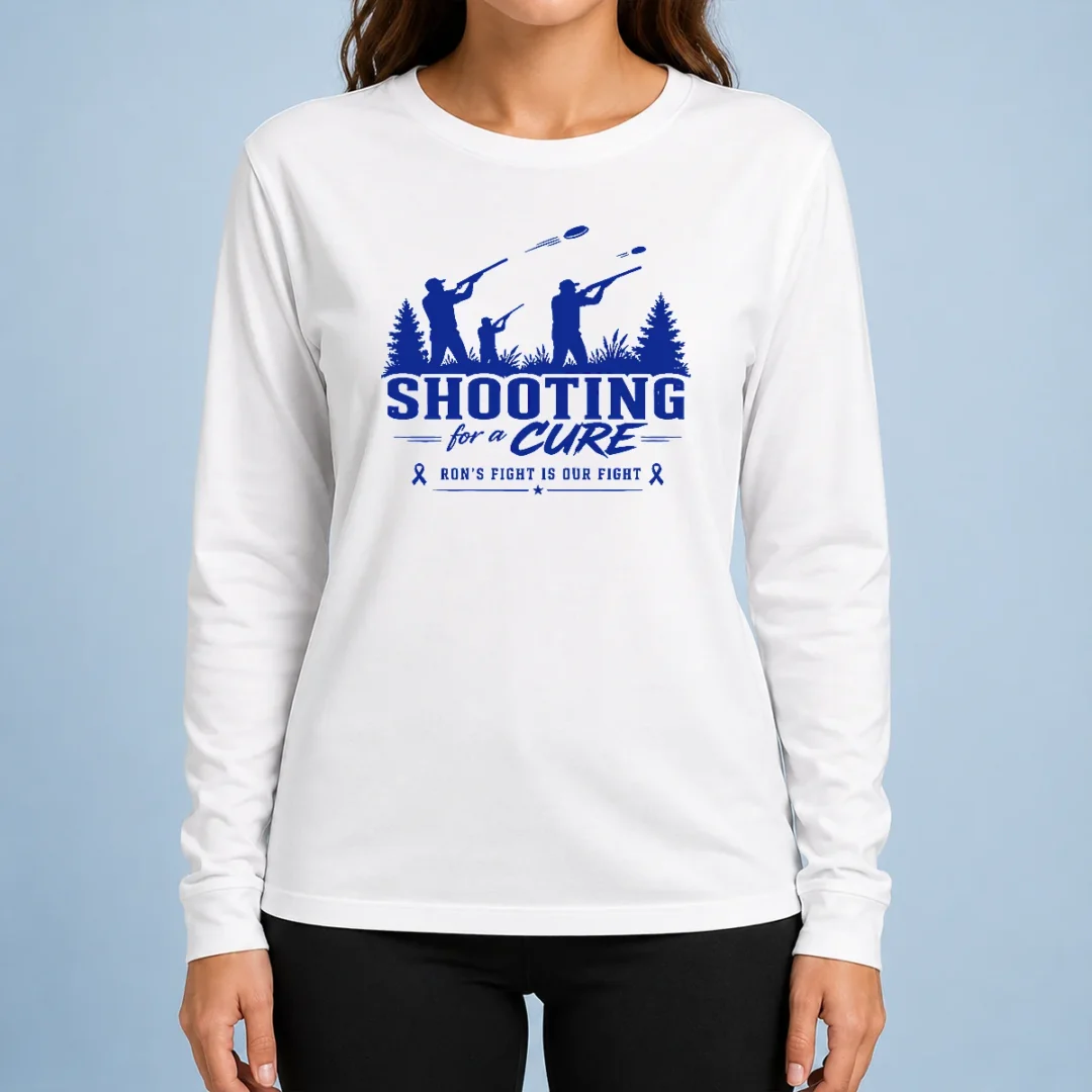 good-original-shooting-for-a-cure-ron-s-fight-is-our-fight-long-sleeve-shirt Good Original Shooting For A Cure Ron'S Fight Is Our Fight Long Sleeve Shirt