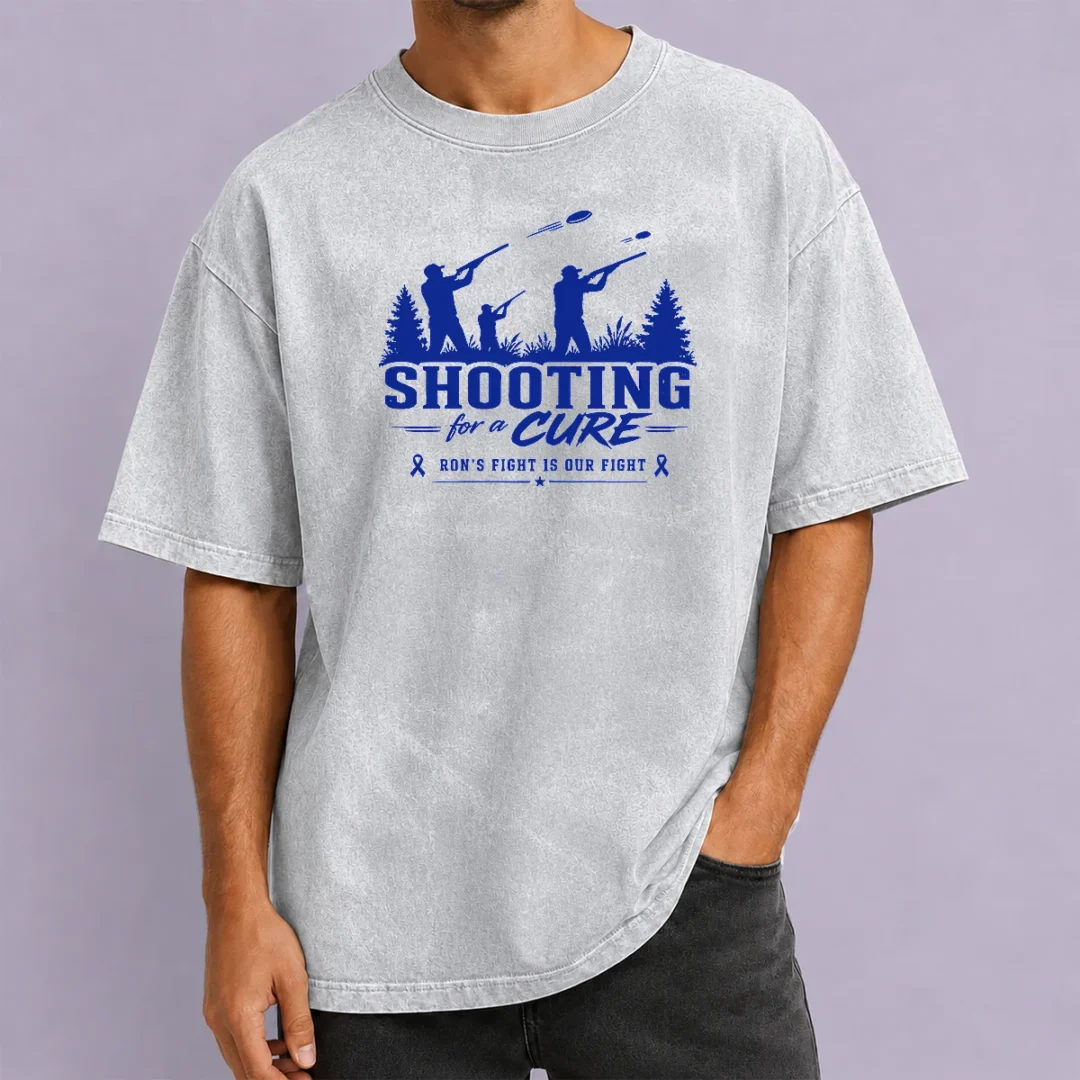 good-original-shooting-for-a-cure-ron-s-fight-is-our-fight-washed-t-shirt Good Original Shooting For A Cure Ron'S Fight Is Our Fight Washed T-Shirt