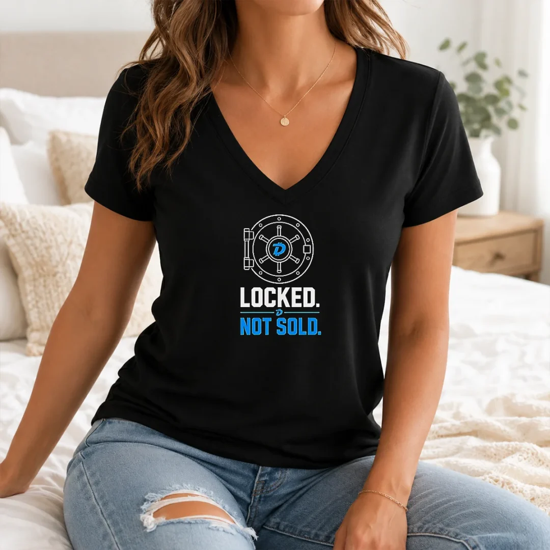 Good Premium Crypto Vault Hodl Locked Not Sold Dash V Neck Shirt Good Premium Crypto Vault Hodl Locked Not Sold Dash V-Neck Shirt