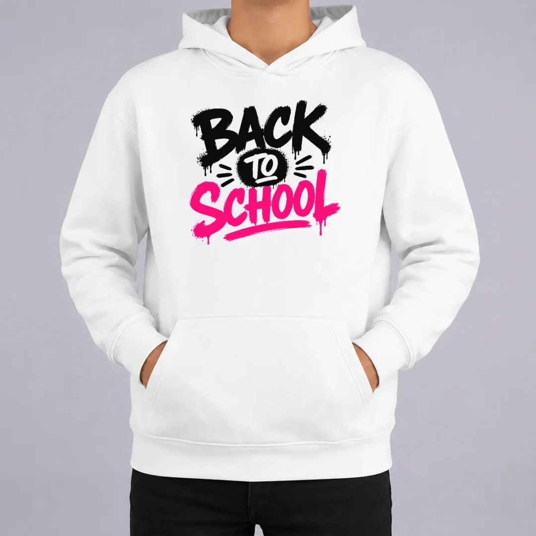 Good Pretty Brush Script Back To School Yellow Outline Hoodie Good Pretty Brush Script Back To School Yellow Outline Hoodie