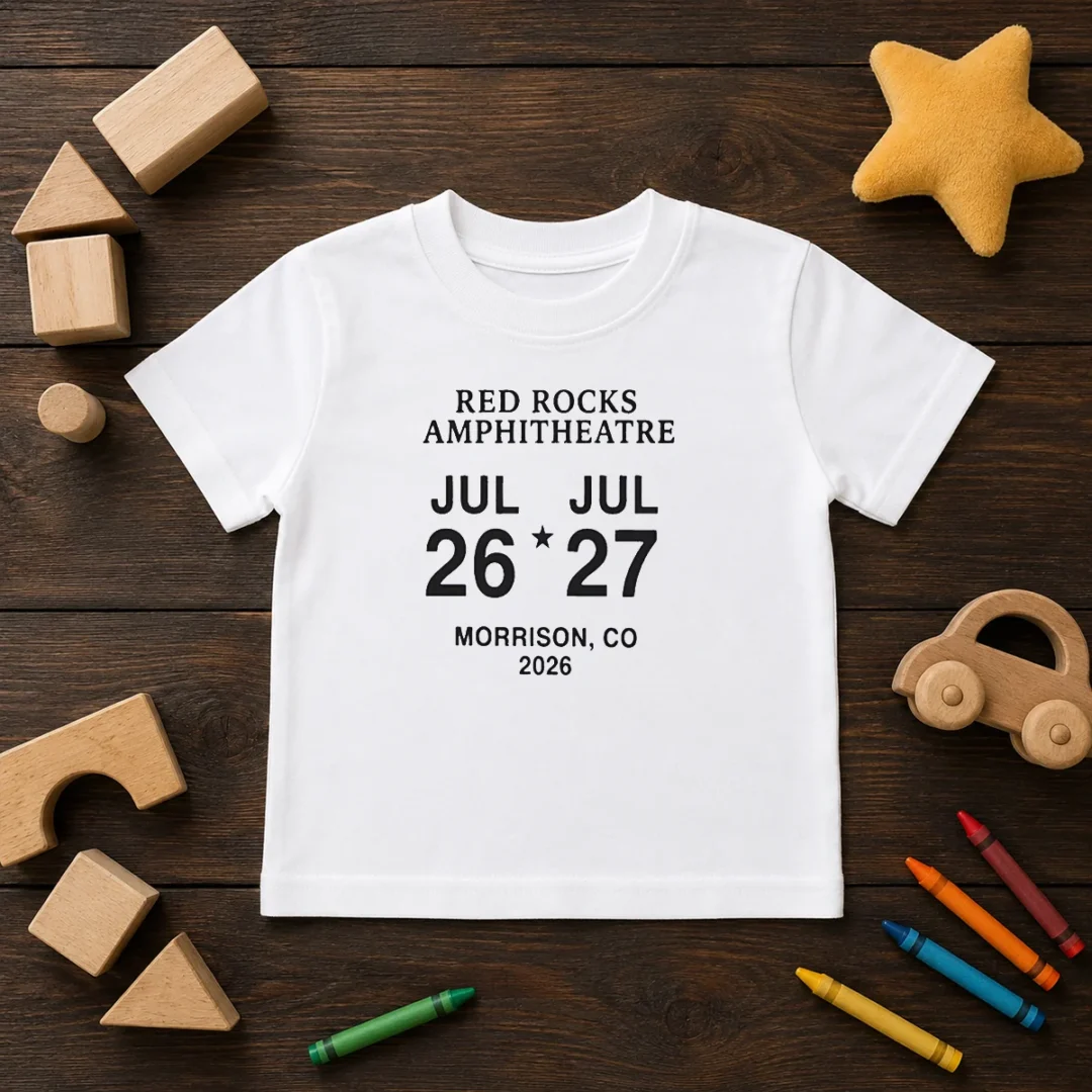 good-red-rocks-amphitheatre-july-26-to-27-2026-morrison-co-event-kids-t-shirt Good Red Rocks Amphitheatre July 26 To 27 2026 Morrison CO Event Kids T-Shirt