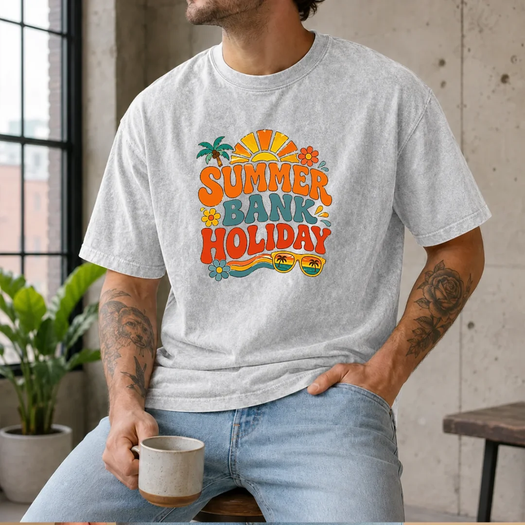 good-retro-70s-summer-bank-holiday-flower-power-washed-t-shirt Good Retro 70s Summer Bank Holiday Flower Power Washed T-Shirt
