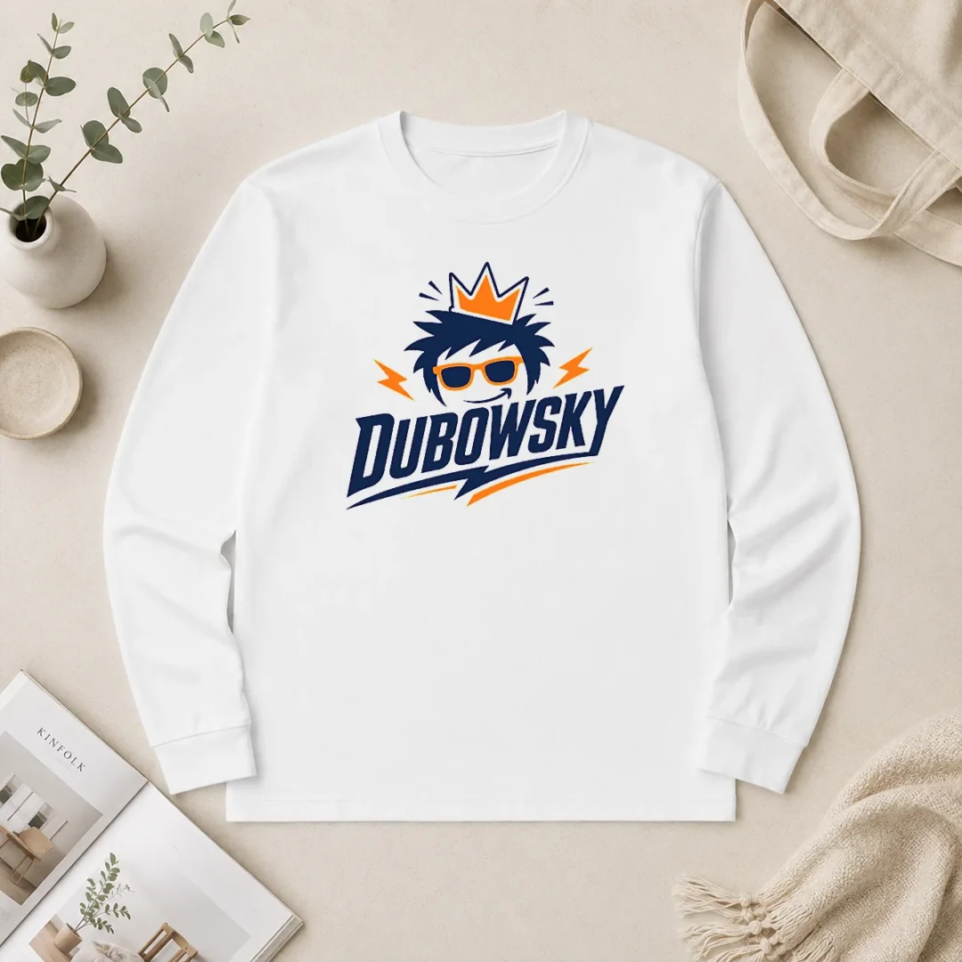 Good Top Dubowsky Cool King Crown Sunglasses Mascot Logo Long Sleeve Shirt Good Top Dubowsky Cool King Crown Sunglasses Mascot Logo Long Sleeve Shirt