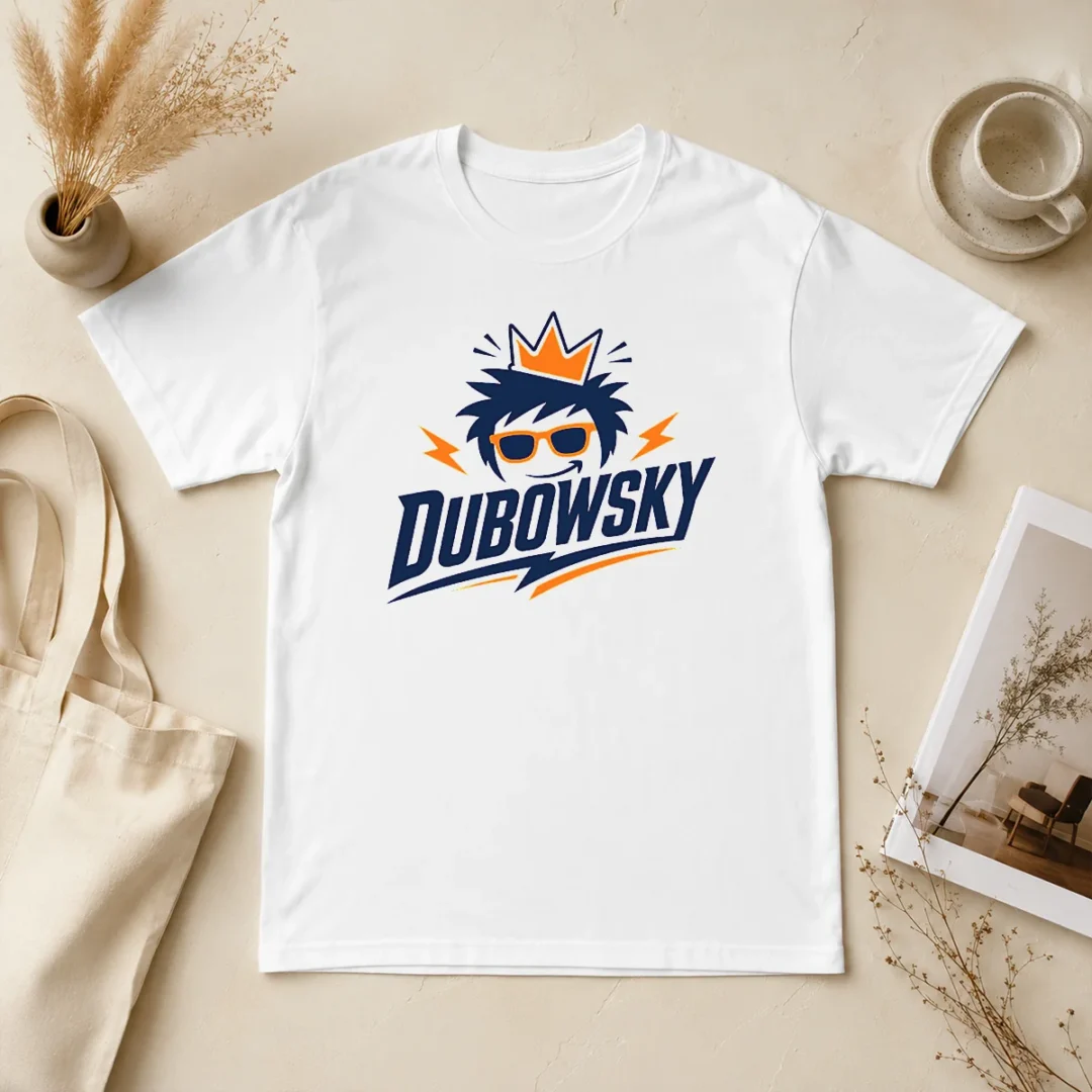 Good Top Dubowsky Cool King Crown Sunglasses Mascot Logo t shirt Good Top Dubowsky Cool King Crown Sunglasses Mascot Logo