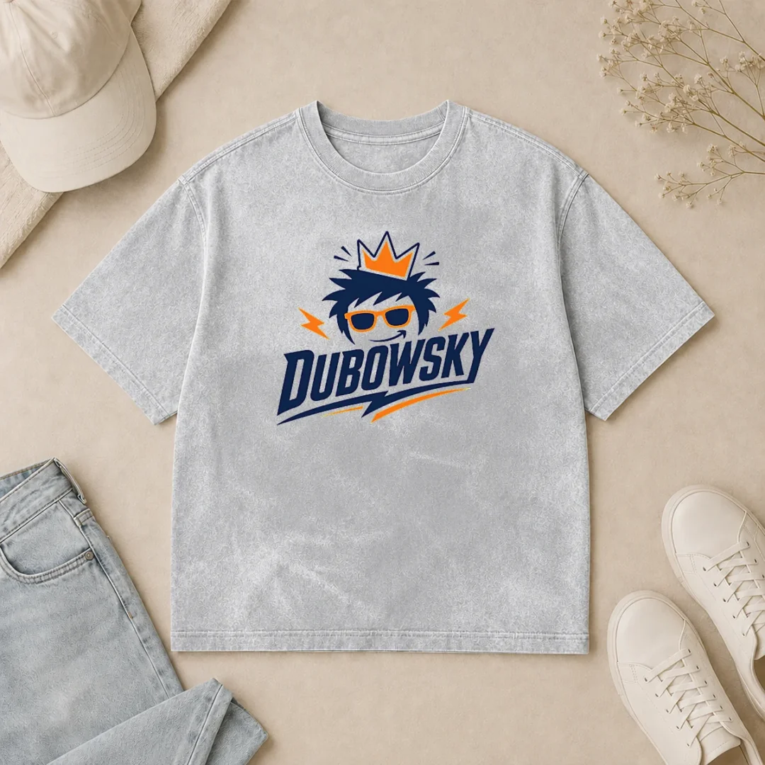 Good Top Dubowsky Cool King Crown Sunglasses Mascot Logo Washed T Shirt Good Top Dubowsky Cool King Crown Sunglasses Mascot Logo Washed T-Shirt