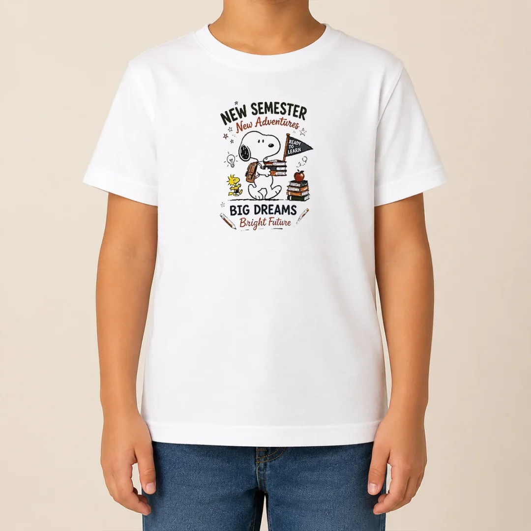 Good Top Snoopy New Semester New Adventures Big Dreams Bright Future Kids T Shirt Good Top Snoopy New Semester New Adventures Big Dreams Bright Future Kids T-Shirt