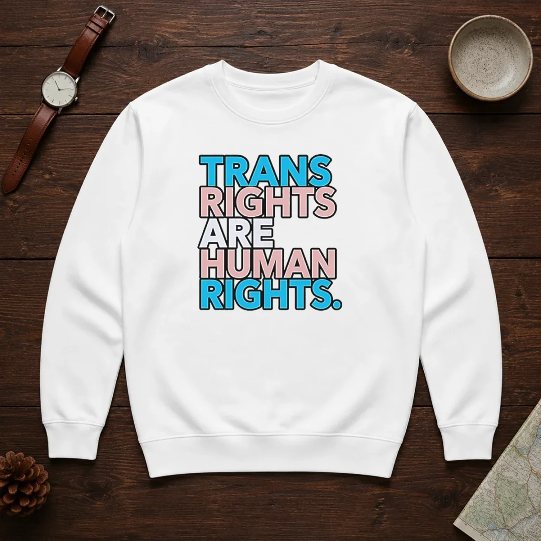 good-trans-rights-are-human-rights-lgbtq-pride-sweater Good Trans Rights Are Human Rights LGBTQ Pride Sweater