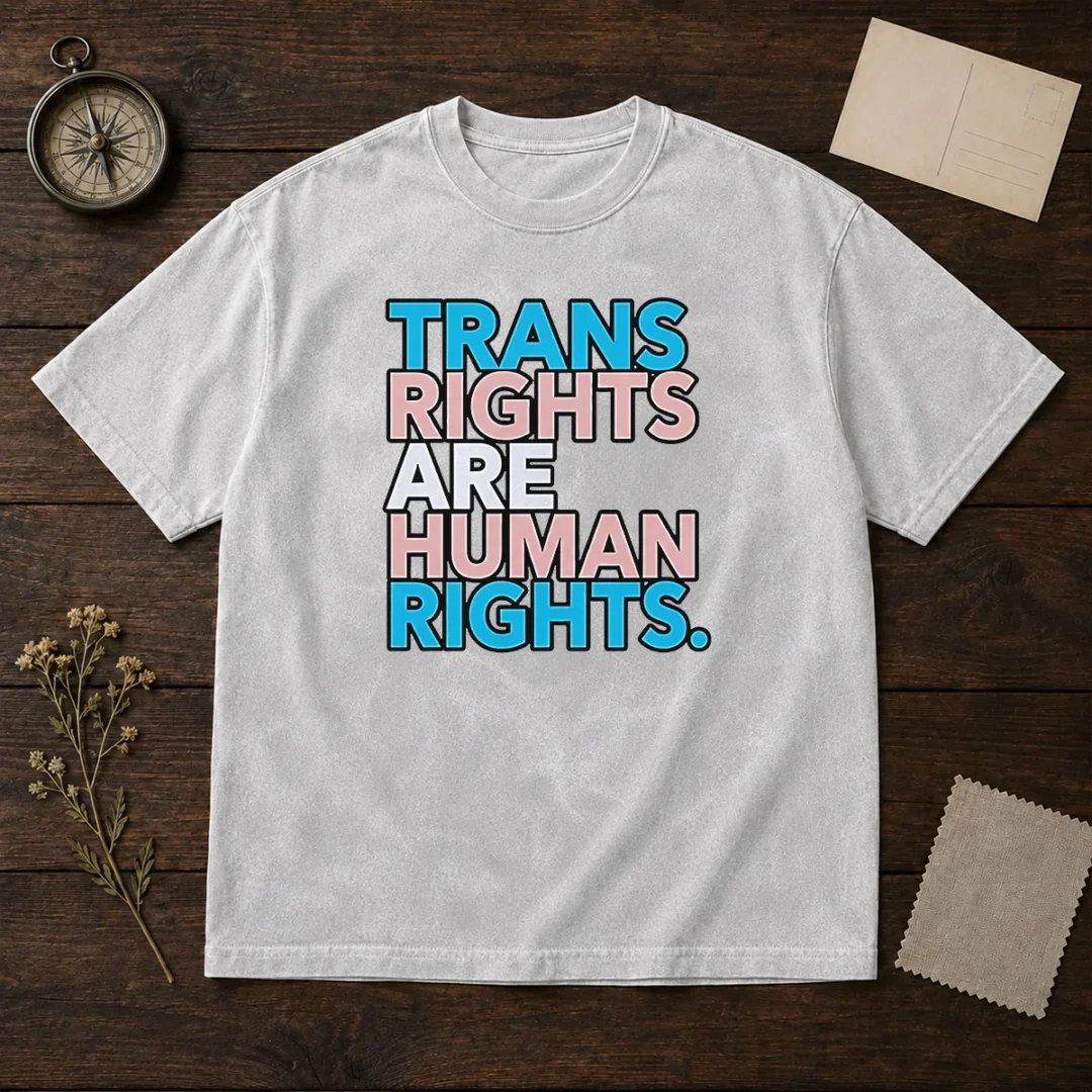 good-trans-rights-are-human-rights-lgbtq-pride-washed-t-shirt Good Trans Rights Are Human Rights LGBTQ Pride Washed T-Shirt