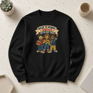 Good Original Back To School Squad Retro Distressed Sweater