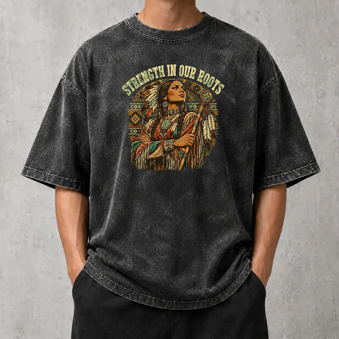 happy-awesome-indigenous-peoples-day-vintage-pride-washed-t-shirt Happy Awesome Indigenous Peoples Day Vintage Pride Washed T-Shirt