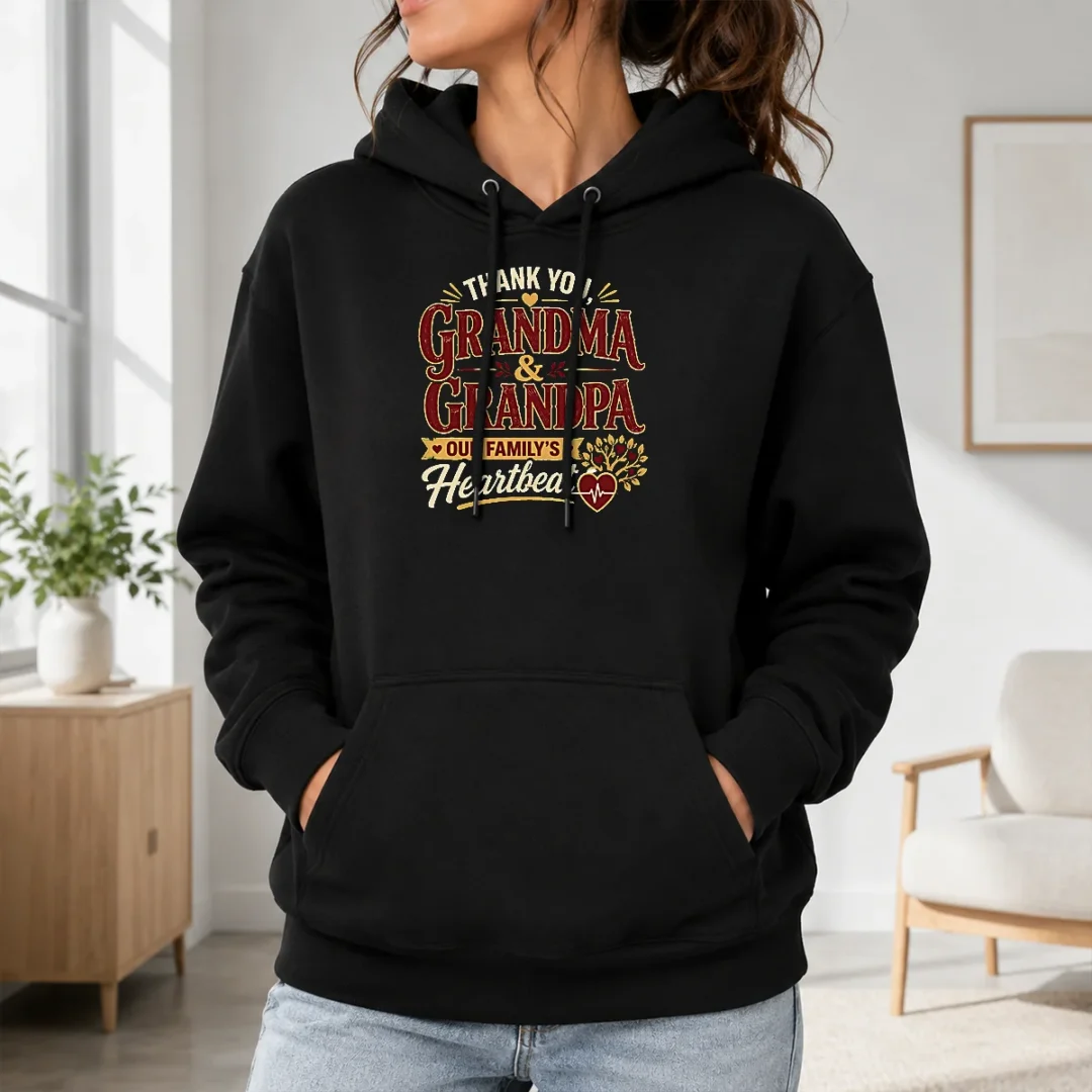 Happy Hot Grandparents Day Thank You Typography For Family Gifts Hoodie Happy Hot Grandparents Day Thank You Typography For Family Gifts Hoodie