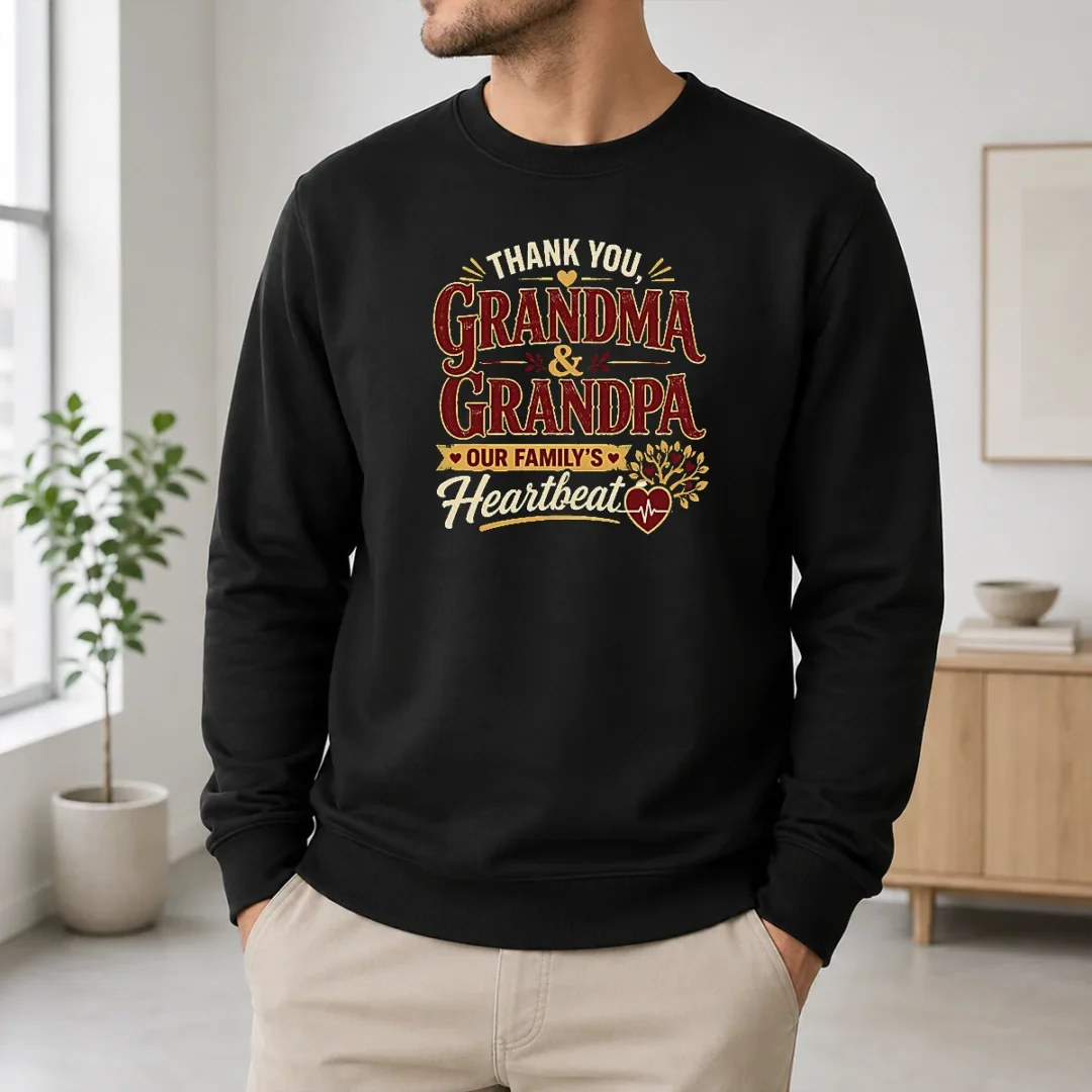 Happy Hot Grandparents Day Thank You Typography For Family Gifts Sweater Happy Hot Grandparents Day Thank You Typography For Family Gifts Sweater