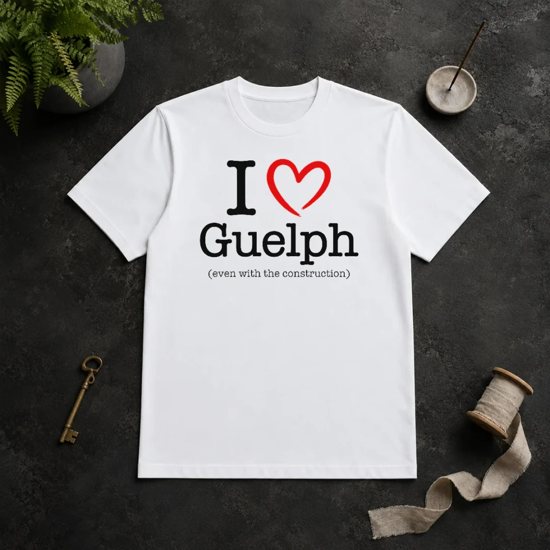 Happy Hot I Love Guelph Even With Construction t shirt Happy Hot I Love Guelph Even With Construction