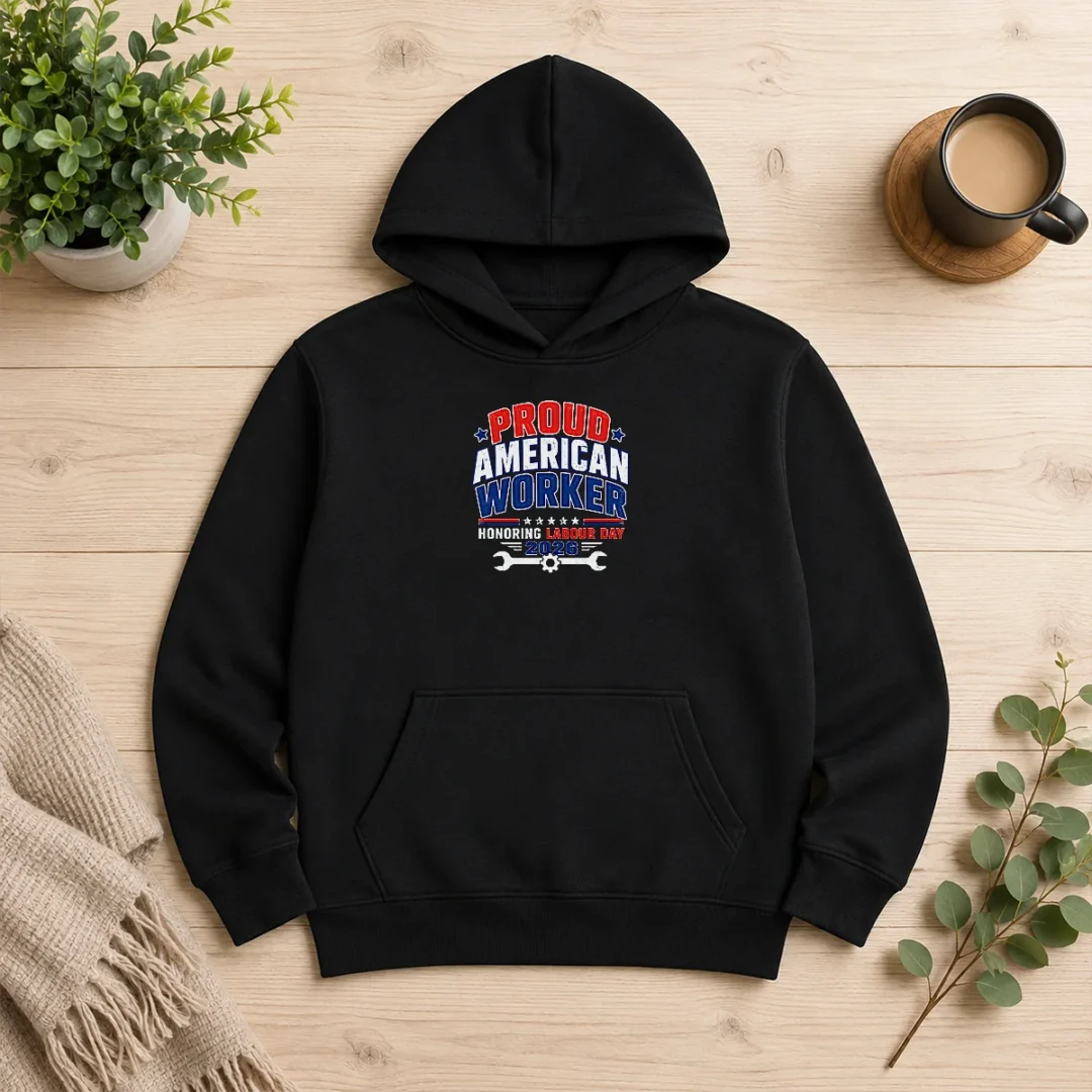 happy-hot-labour-day-proud-american-worker-typography-hoodie Happy Hot Labour Day Proud American Worker Typography Hoodie