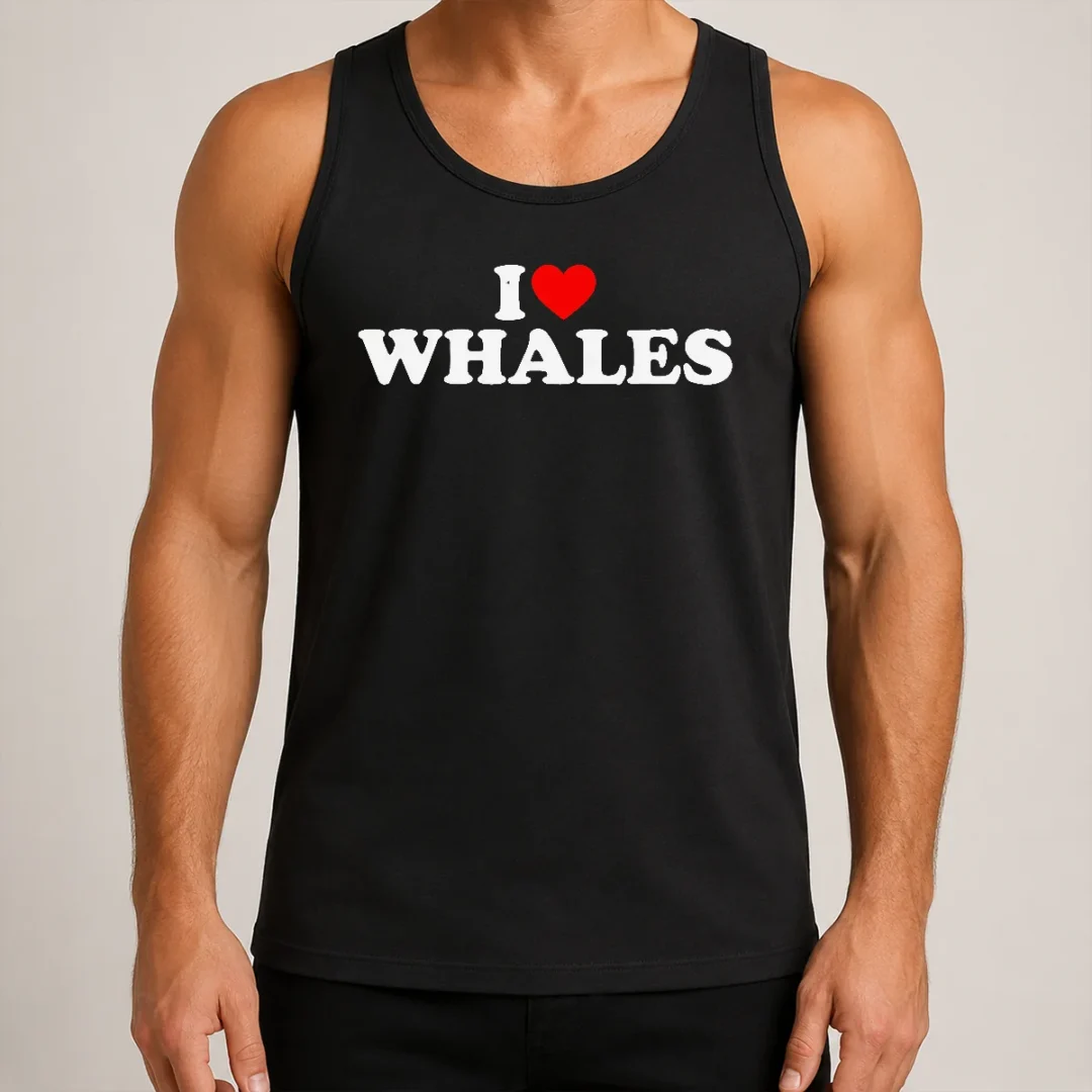 happy-nice-funny-i-love-whales-tank-top Happy Nice Funny I Love Whales Tank Top