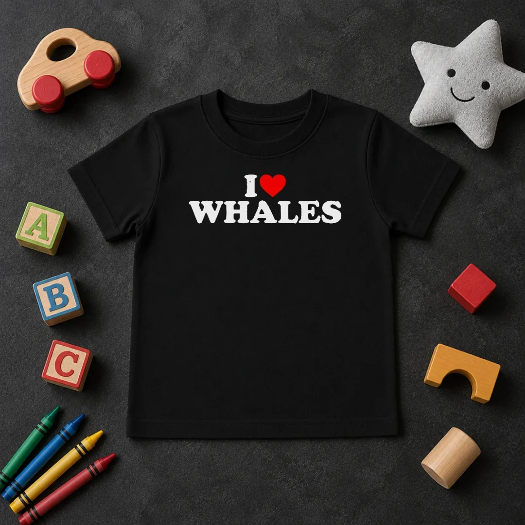 Happy Nice I Love Whales Kids T Shirt Happy Nice I Love Whales Kids T-Shirt