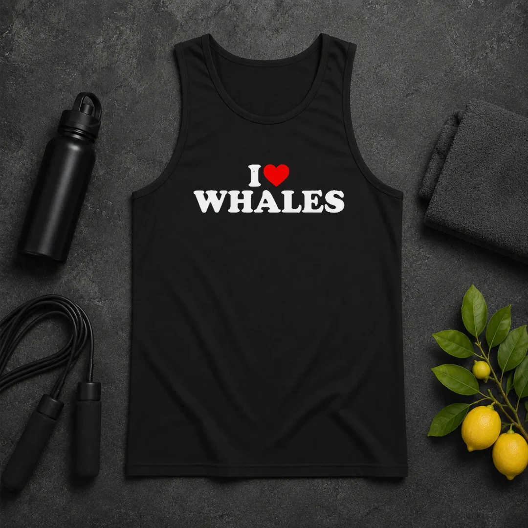 Happy Nice I Love Whales Tank Top Happy Nice I Love Whales Tank Top